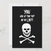 Lachen Skull Beängstigend Funny Halloween Party Einladung (Vorderseite)