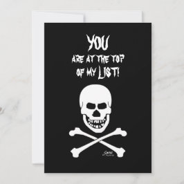 Lachen Skull Beängstigend Funny Halloween Party Einladung