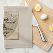 Lachen, so sehr du das Sprichwort atmest Geschirrtuch (Viertel Falte)