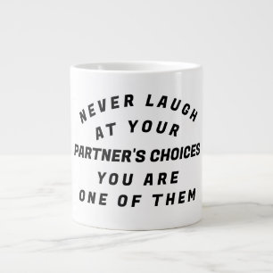 Lachen, T - Shirt Jumbo-Tasse