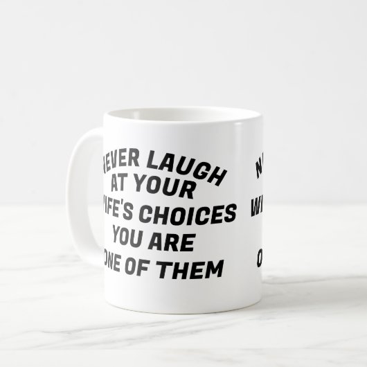 Lachen, T - Shirt Kaffeetasse (Vorderseite Links)