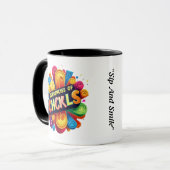"Lachen" Tasse (Vorderseite Links)