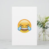 Lachen Tränen weinen von Joy Emoji Briefpapier (Stehend Vorderseite)