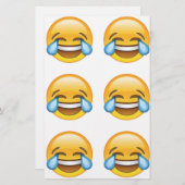 Lachen Tränen weinen von Joy Emoji Briefpapier (Vorne/Hinten)