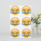 Lachen Tränen weinen von Joy Emoji Briefpapier (Stehend Vorderseite)