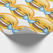 Lachen Tränen weinen von Joy Emoji Geschenkpapier (Ecke)