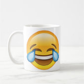 Lachen Tränen weinen von Joy Emoji Kaffeetasse (Links)