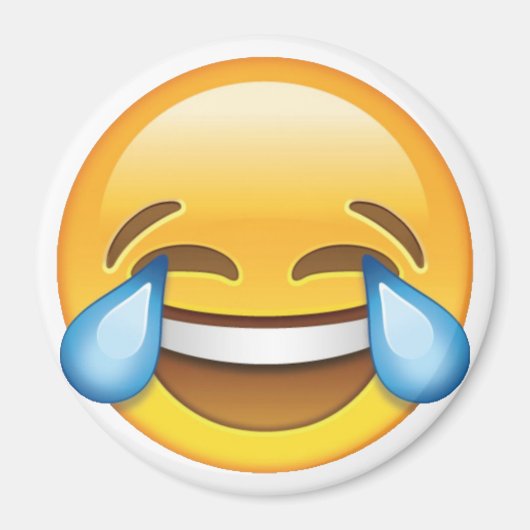 Lachen Tränen weinen von Joy Emoji Magnet (Vorne)