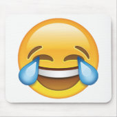 Lachen Tränen weinen von Joy Emoji Mousepad (Vorne)