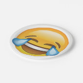 Lachen Tränen weinen von Joy Emoji Pappteller (Schrägansicht)
