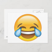 Lachen Tränen weinen von Joy Emoji Postkarte (Vorne/Hinten)