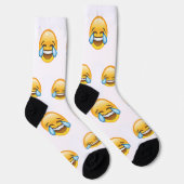 Lachen Tränen weinen von Joy Emoji Socken (Rechts)