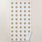 Lachen Tränen weinen von Joy Emoji Strandtuch (Vorderseite)