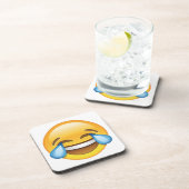 Lachen Tränen weinen von Joy Emoji Untersetzer (Rechte Seite)