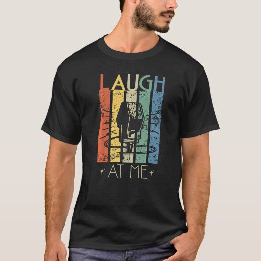 Lachen über mich Aufstehen Comedy Microphone Premi T-Shirt (Vorderseite)