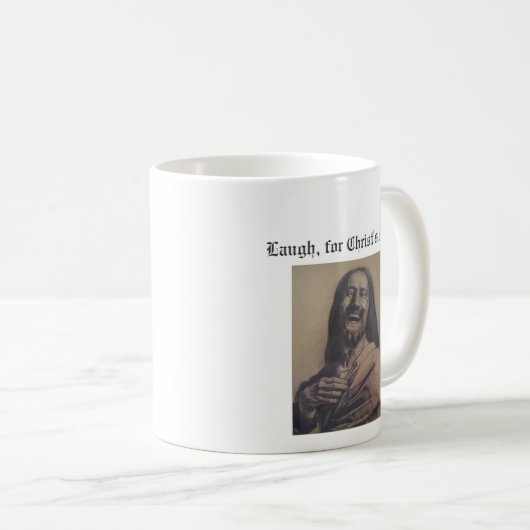 Lachen, um Himmels willen! Kaffeetasse (VorderseiteRechts)