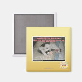 Lachen und die Welt lacht mit dir Magnet (Vorderseite/Rückseite)