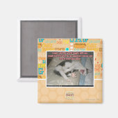 Lachen und die Welt lacht mit dir Magnet (Vorderseite/Rückseite)