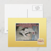 Lachen und die Welt lacht mit Ihnen Postkarte (Vorne/Hinten)