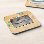 Lachen und die Welt lacht mit Ihnen Untersetzer (Linke Seite)