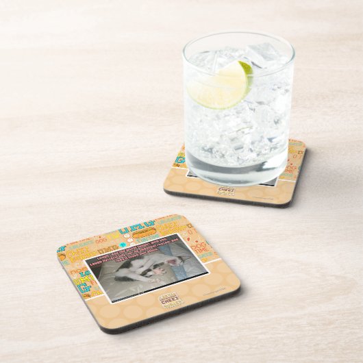 Lachen und die Welt lacht mit Ihnen Untersetzer (Rechte Seite)