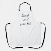 Lachen und fett werden lustige All-Over-Print-Schü Schürze (Vorderseite)