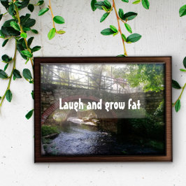 Lachen und fette Sprichwörterposter wachsen Poster