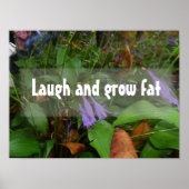 Lachen und fette Weisheit Sprichwort Poster wachse (Vorne)