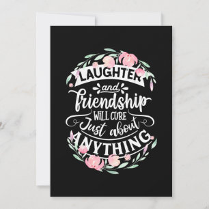 Lachen und Freundschaft Einladung