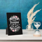 Lachen und Freundschaft Fotoplatte (Seite)