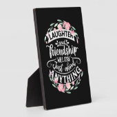 Lachen und Freundschaft Fotoplatte (Seite)