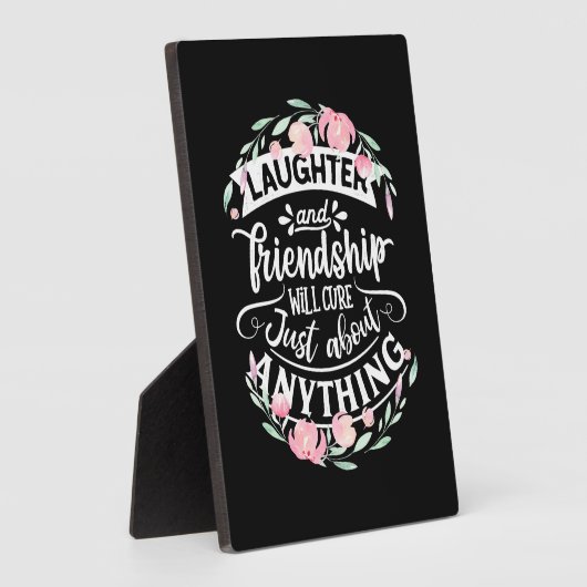 Lachen und Freundschaft Fotoplatte (Seite)