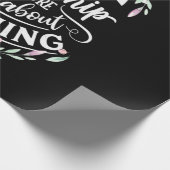 Lachen und Freundschaft Geschenkpapier (Ecke)