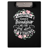 Lachen und Freundschaft Klemmbrett (Vorderseite)
