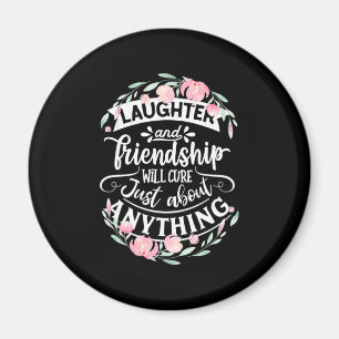 Lachen und Freundschaft Magnet