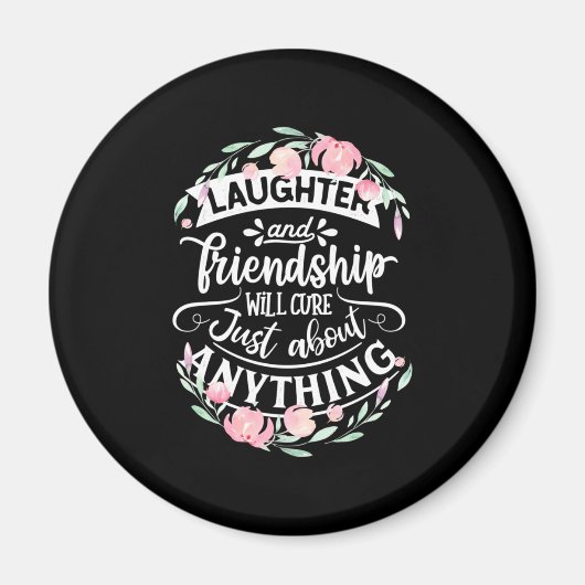 Lachen und Freundschaft Magnet (Vorne)