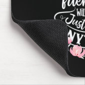 Lachen und Freundschaft Mousepad (Ecke)