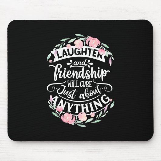 Lachen und Freundschaft Mousepad (Vorne)