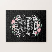 Lachen und Freundschaft Puzzle (Horizontal)