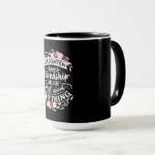 Lachen und Freundschaft Tasse (VorderseiteRechts)