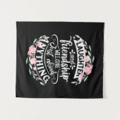 Lachen und Freundschaft Wandteppich (Vorderseite (Horizontal))