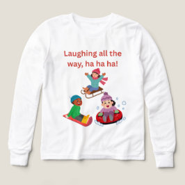 Lachen und im Schnee spielen