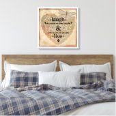 Lachen und leben leinwanddruck (Insitu (Schlafzimmer))