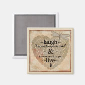 Lachen und leben magnet (Vorderseite/Rückseite)