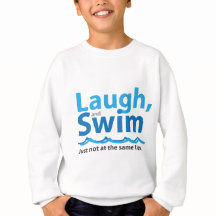 Lachen und schwimmen ... Nur nicht zur gleichen Ze
