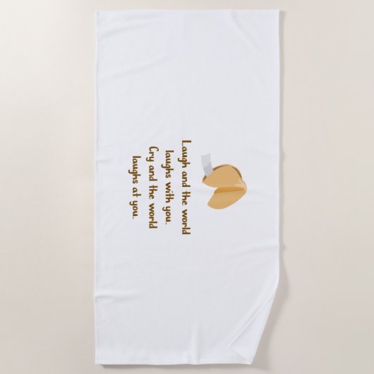 Lachen und Weinen Strandtuch (Vorderseite)