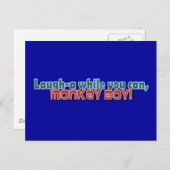 Lachen, während man Jungen gestalten kann Postkarte (Vorne/Hinten)