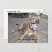 Lachen wie niemand zusieht postkarte (Vorne/Hinten)