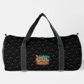 Lachen Wohlbefinden Glück Druck schneiden Nähtasch Duffle Bag (Rückseite)