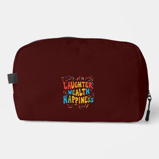 Lachen Wohlbefinden Glück Druck schneiden Nähtasch Waschbeutel (Vorderseite)